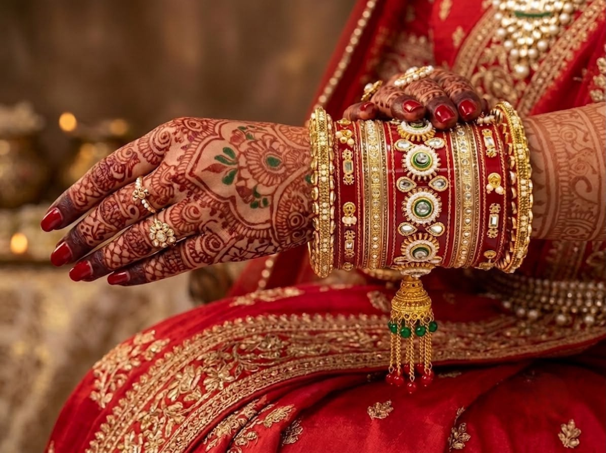 Premium Bridal Wedding Bangles Set for Women's