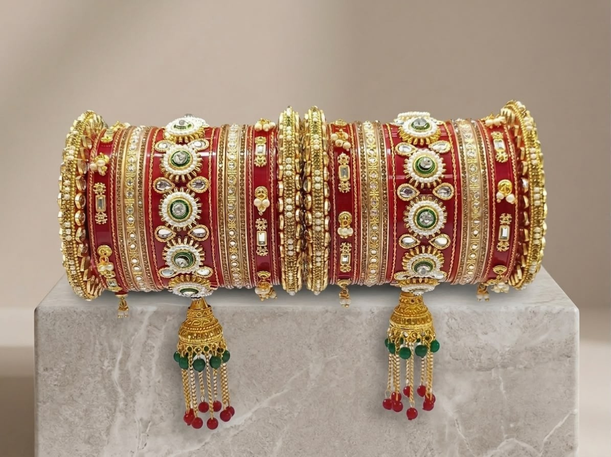 Premium Bridal Wedding Bangles Set for Women's