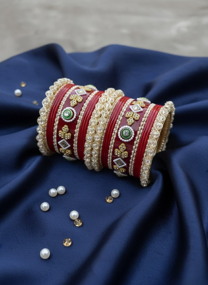 KumKum Pearl Royale Punjabi Bridal Chuda Set