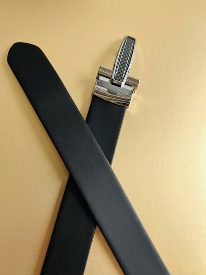 Heritage Steel Buckle Genuine Leather Belt - Long Lasting Daily Belt