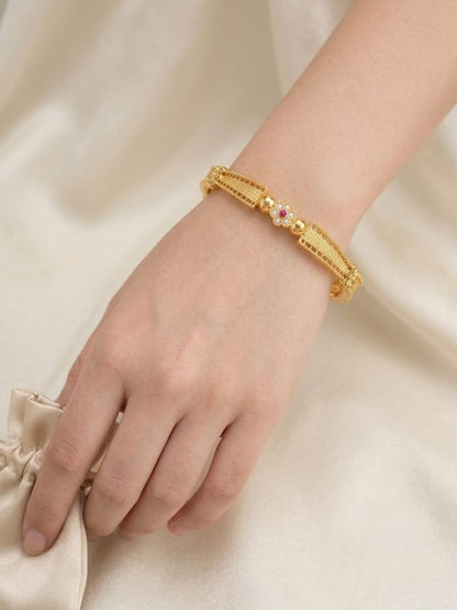 Traditional Indian Intricate Lattice Kada Bangles