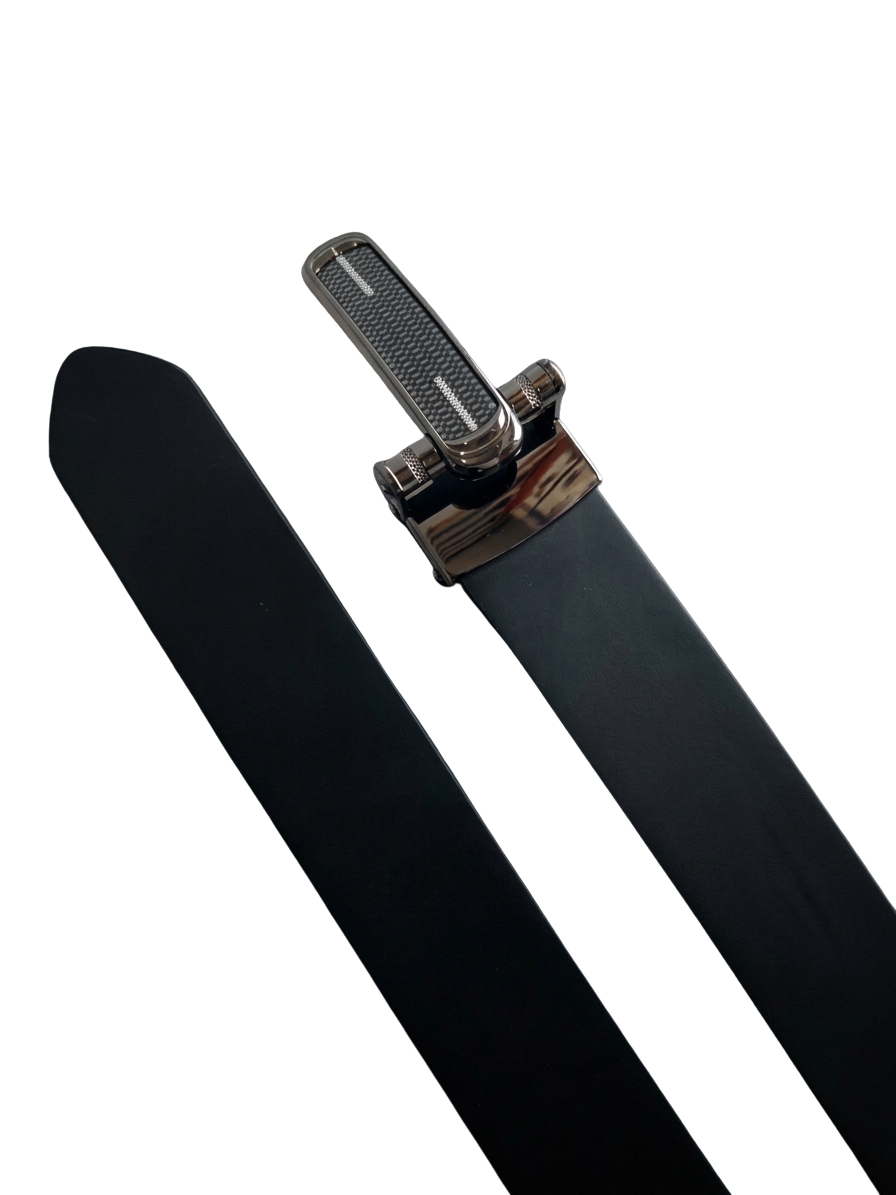 Classic Steel Buckle Genuine Leather Belt - Long Lasting Everyday Wear