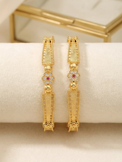 Traditional Indian Intricate Lattice Kada Bangles