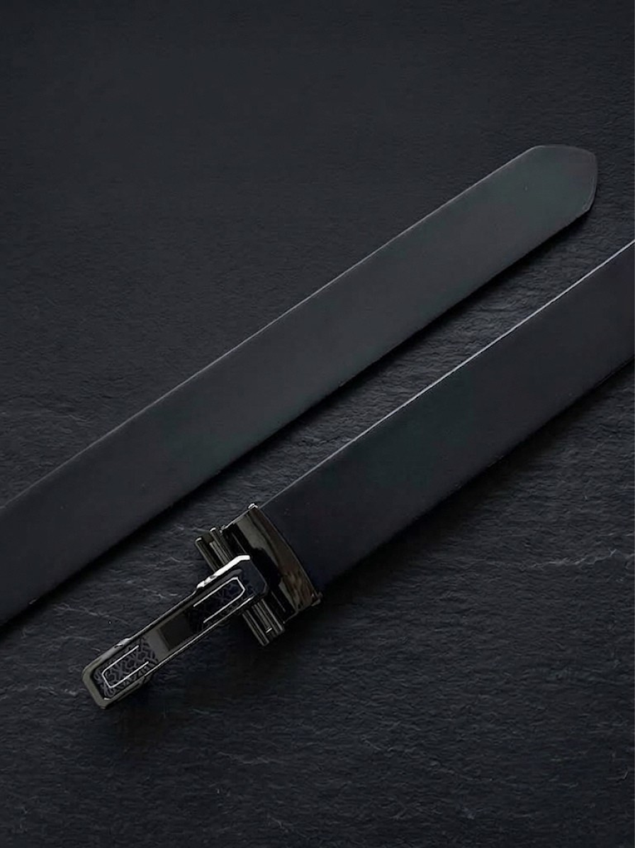 Premium Steel Buckle Genuine Leather Belt - Durable Formal &amp; Casual Wear