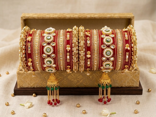 Premium Bridal Wedding Bangles Set for Women's