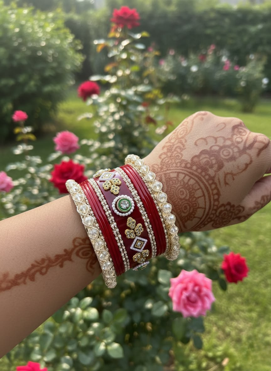 KumKum Pearl Royale Punjabi Bridal Chuda Set