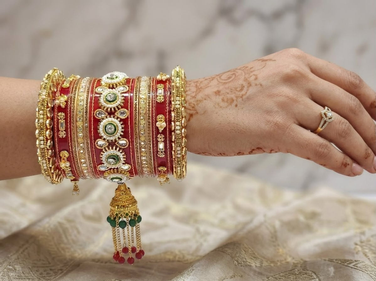 Premium Bridal Wedding Bangles Set for Women's